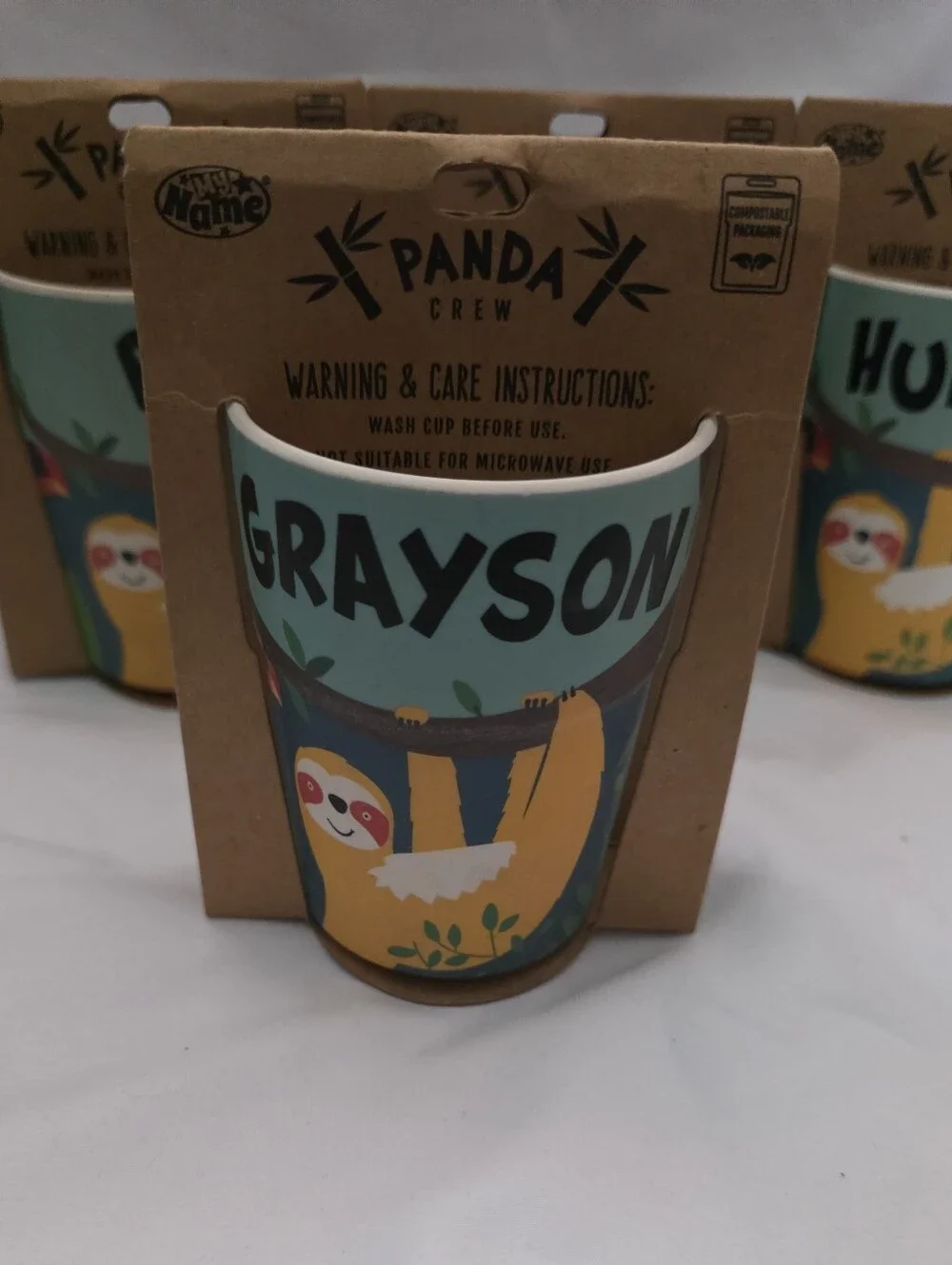 Panda Crew Sloth Kids Cup - Personalized Name Options